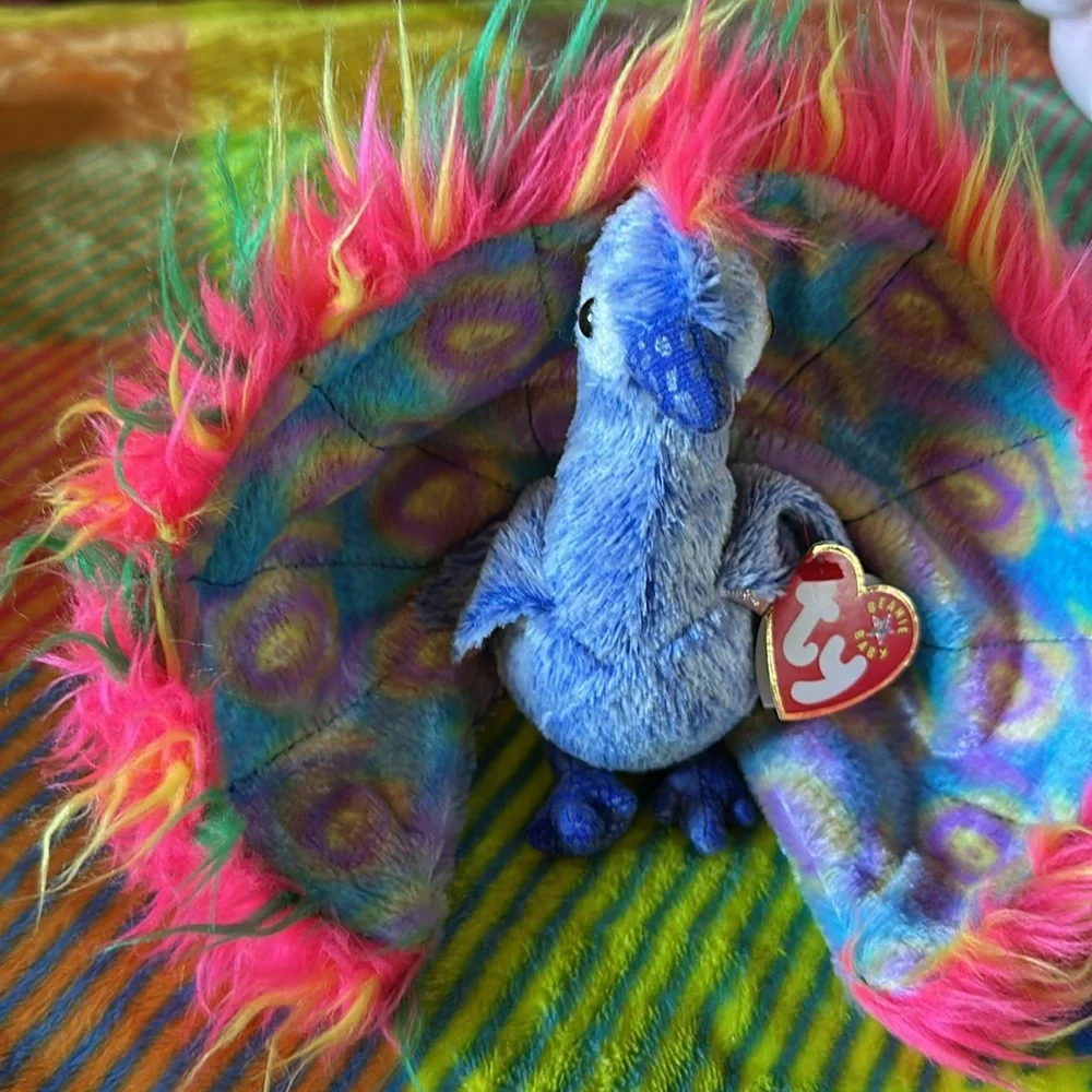 Ty Flashy the Peacock Beanie Baby